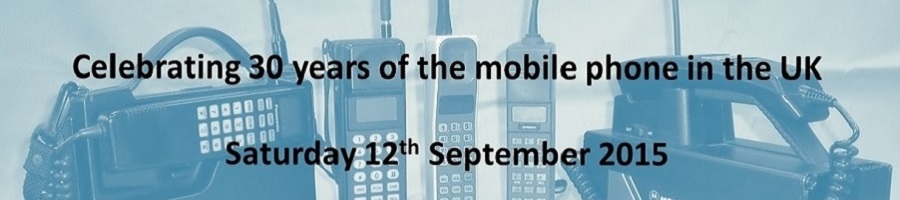 Celebrating 30 years of the mobile phone in the UK - collection of first generation mobiles