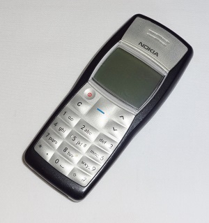 Picture of a Nokia 1100 mobile phone