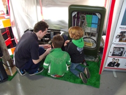 An Openreach engineer demonstrates how broadband is delivered to your home