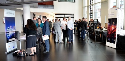 Photograph showing the interior of the University of Salford MediaCityUK building