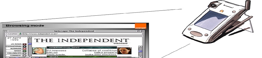 Extract from the user manual of an Orange HSCSD Videophone