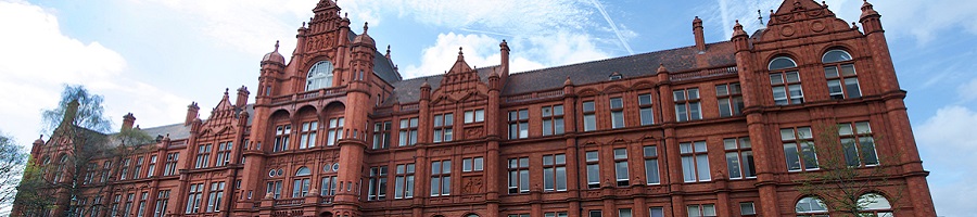 A view of the Peel Building at the University of Salford